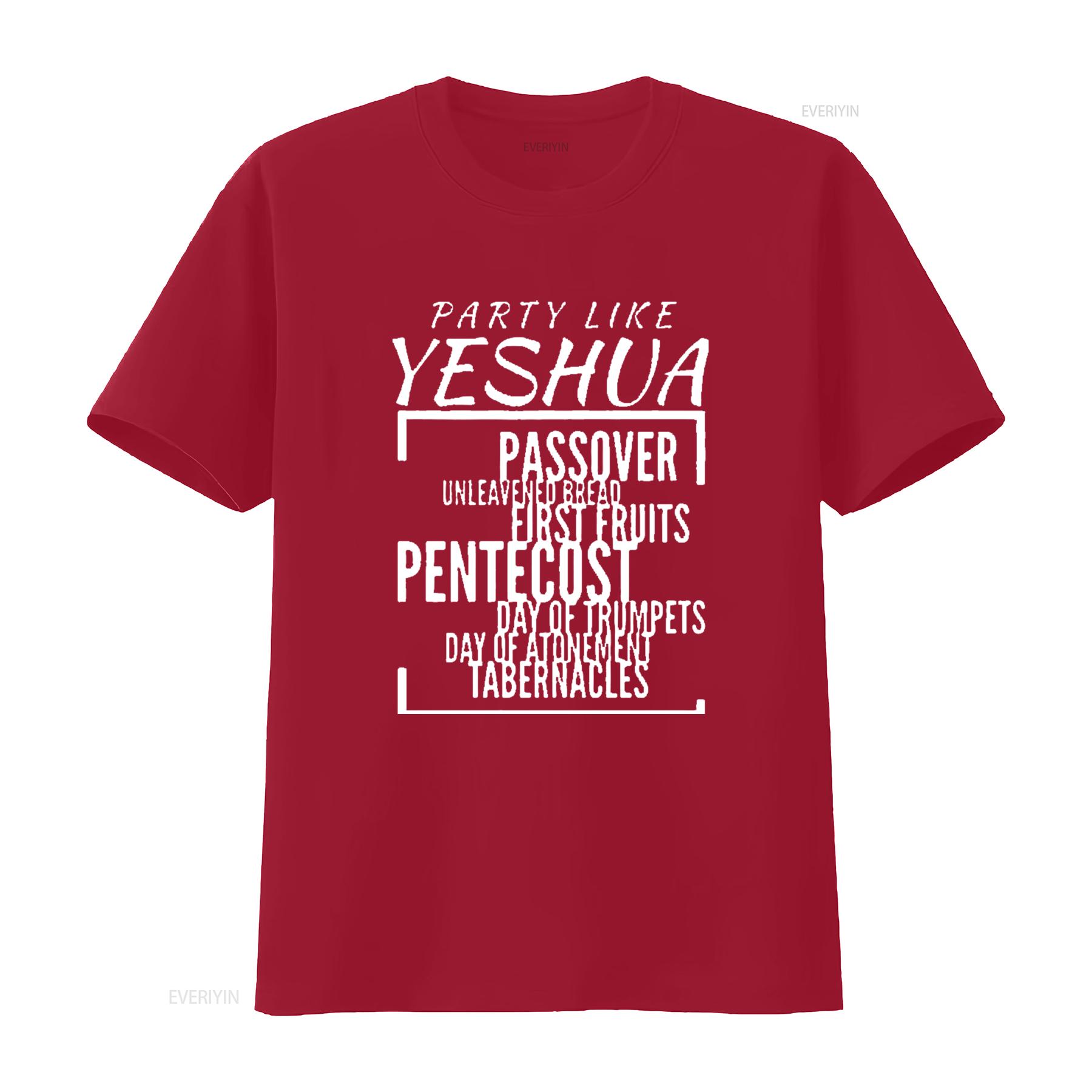 

Mens Party Like Yeshua Feasts Of Lord Torah Observant Followers T Shirt White 4X Large vintage Washed Soft S