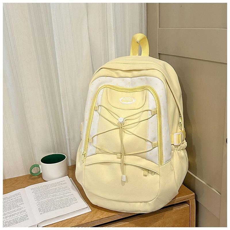 School Bag New High Value Fresh Sweet Candy Color Backpack Junior High School Students Lightweight Travel Backpack