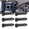 100Pcs Fastener Set 18.6mm Heatsink Mount Pin Round Head Black Cooler Mounting Pin Plastic Cooler Mount Clip Computer Hardware