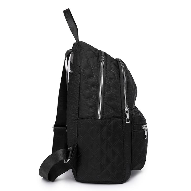 Damenrucksack, lässige Reisetasche mit großem Fassungsvermögen, einfache einfarbige Umhängetasche, hochwertiges Nylongewebe