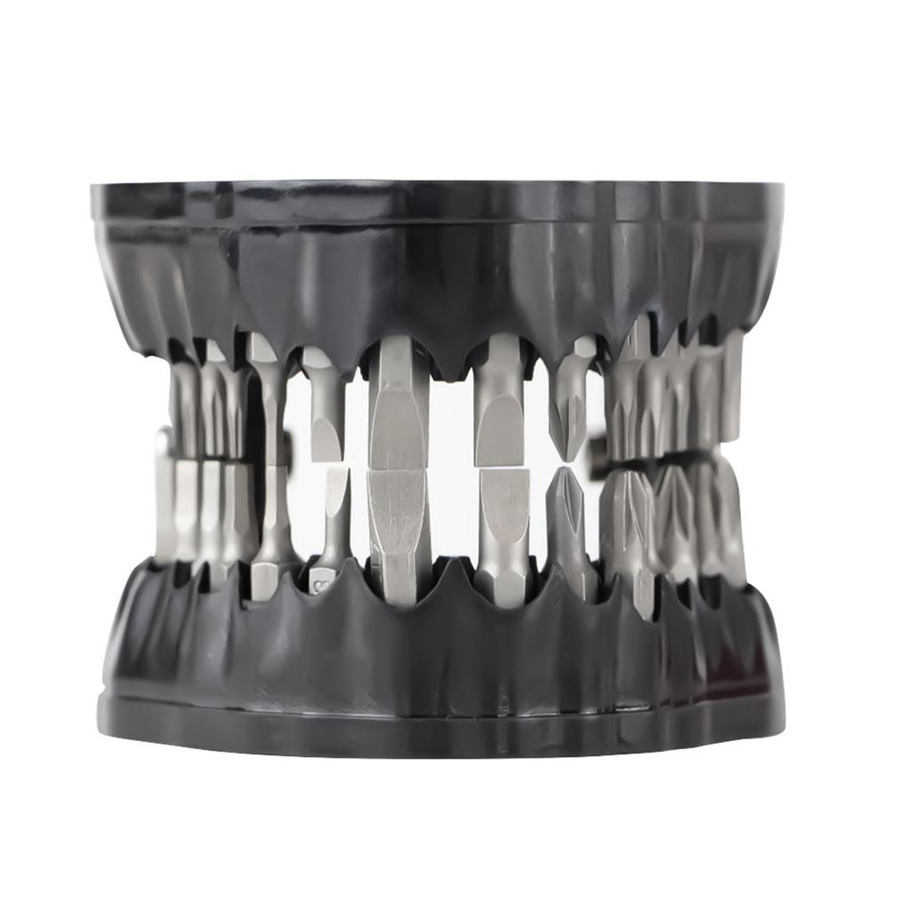 Small Denture Drill Bit Stand Teeth Model Design Build-in Magnet To Hold Up 28 Bits Screwdriver Bit Organizing Stand