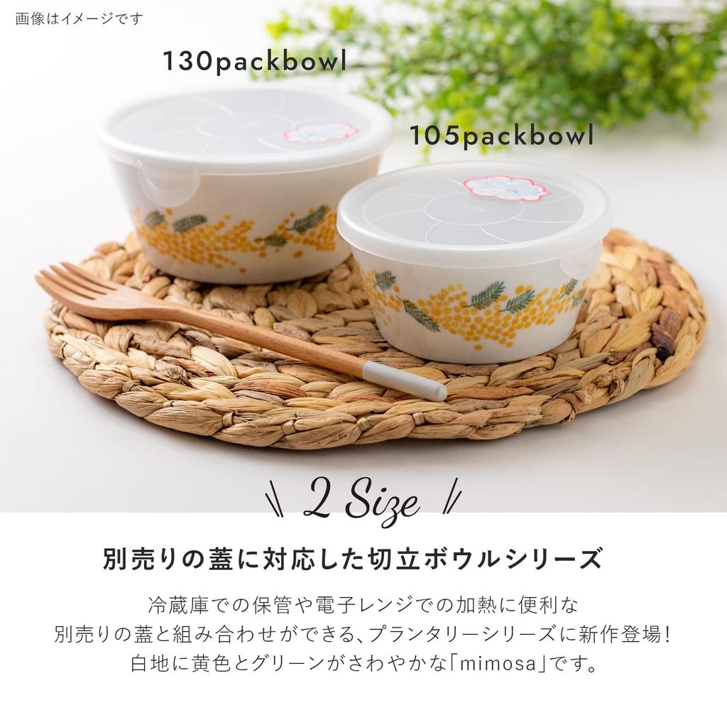 Minoru Pottery Mino Ware PLANTAREE-mimosa- 105 Pack Bowl Set of 2