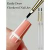 2pcs Nail Art Pens Professional Nail Art & Painting Practice Tools, Smooth Lines, Suitable For Salon And Home Use