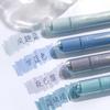 4pcs Highlighter Pen Set Spot Liner Pens Soft Colour Eye Protection Crystal Acrylic Stick Barrel Chisel Tip Stationery