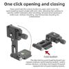 L115 Aluminum Quick Release Mounting Plate With Cold Shoe Adapter Foldable For Smooth Vertical Horizontal Transition