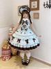 Jundakara Tiered JSK Jumper Skirt with Back and A dreamy and cute dress perfect for cosplay or bridal Available in green and Women's Ribbon, Ruffles,