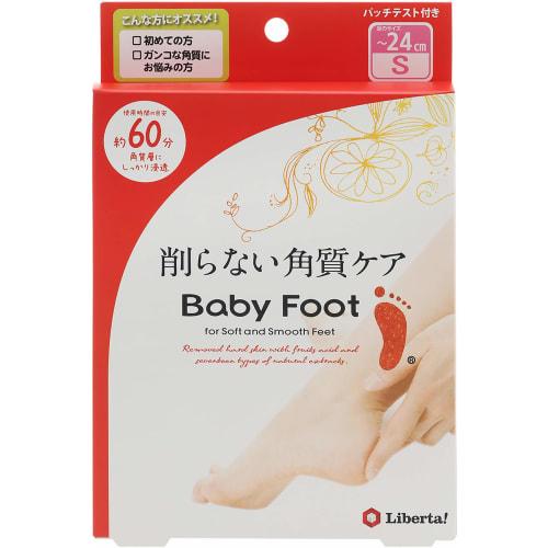 

Baby Foot Easy Pack, 60-Minute Type, Small, Heel Callus Care (Up to 24cm), Gel, Red
