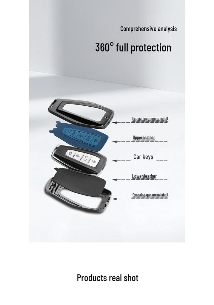 Geely Xingyue L, Boyue Pro, Xingrui, Emgrand GL, Vision X3/X6, Panda Car Key Cover