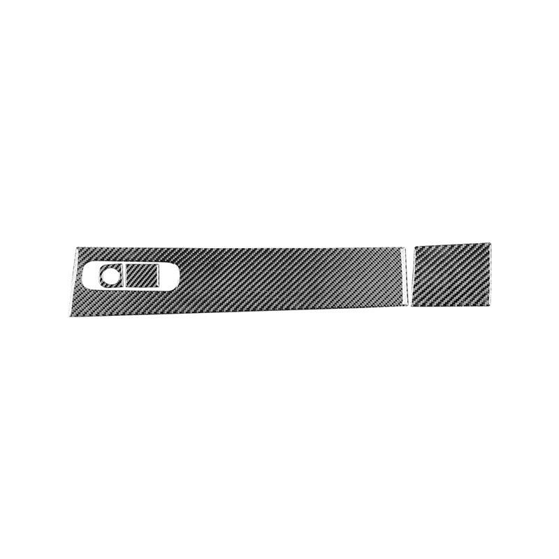 For Mazda 3 2004-2009 Accessories Carbon Fiber Car Co-Pilot Storage Box Panel Key Lock Handle Trim Strips Decoration Sticker