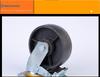High-Temperature Resistant Cast Iron Swivel Caster with Brake: 4", 5", 6", 8" Wheels for Oven and Grill.