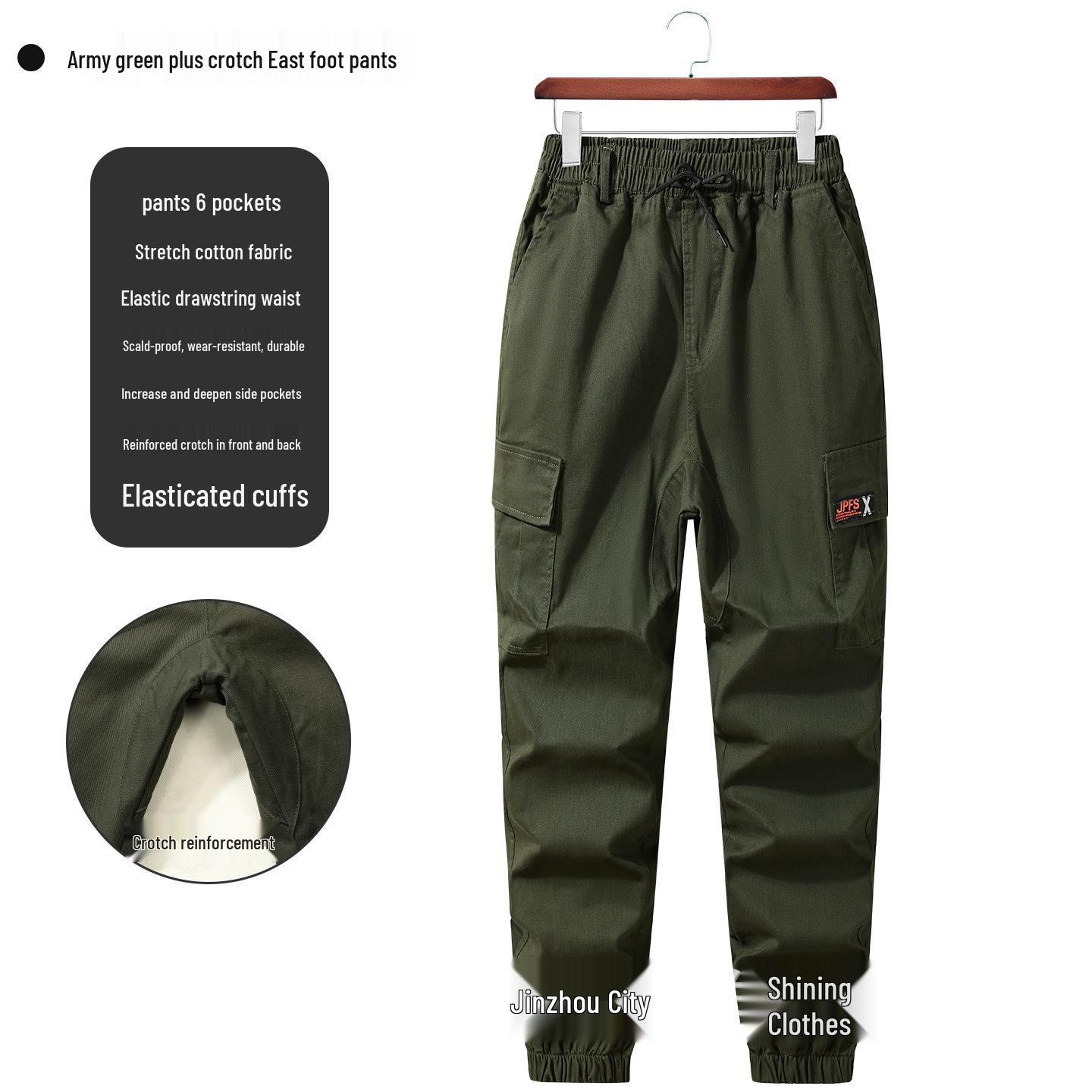 Men s Camouflage Elastic Work Pants - Wear-Resistant, Loose Crotch, Spring/Autumn, for Welding & Auto Repair. 170 (105-130 lbs)