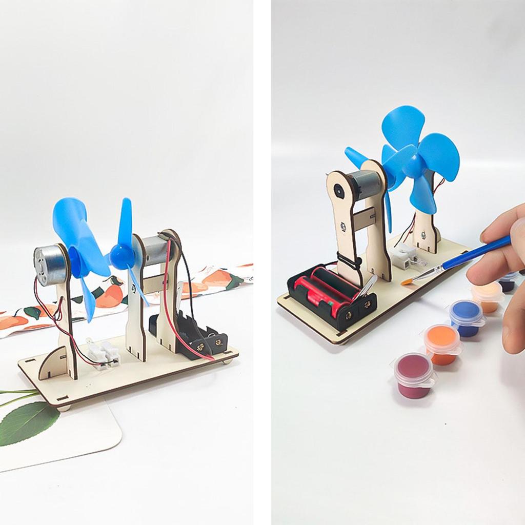 DIY Wind Generator Toy Electricity Power Model Technology Small Production Science