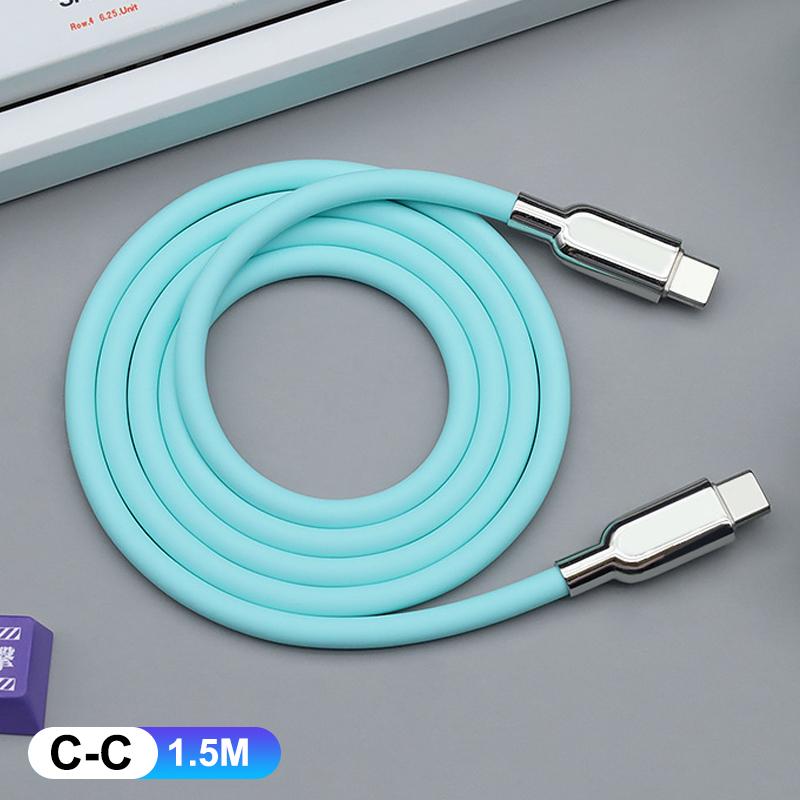 240W Pd3.1 Liquid Silicone Usb C Type-C Fast Charging Cable 15 16 17 S23 S24 S25