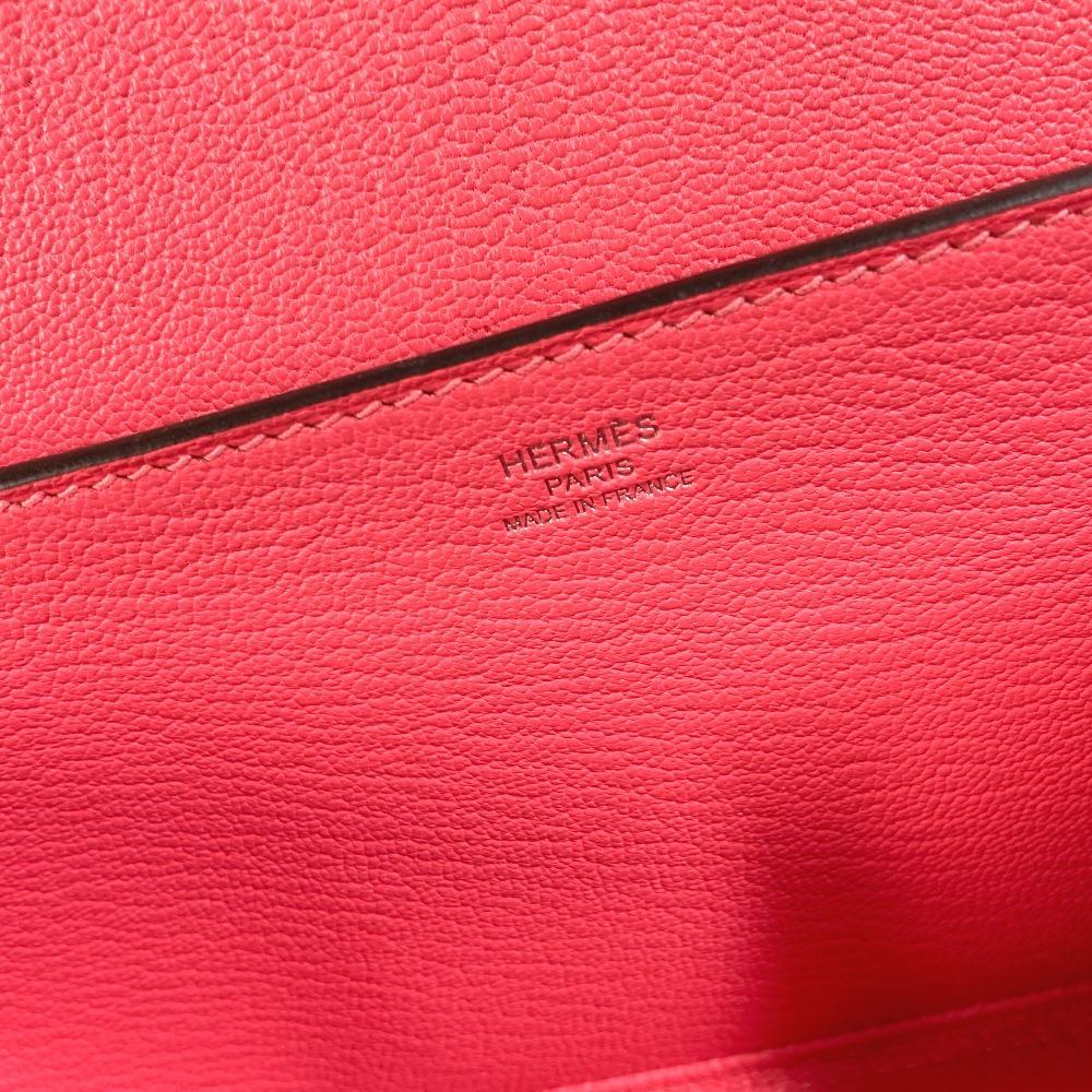 Hermes Opry Clutch Tasche Beutel Klappe Clutch Tasche Chevre Rose azare pink