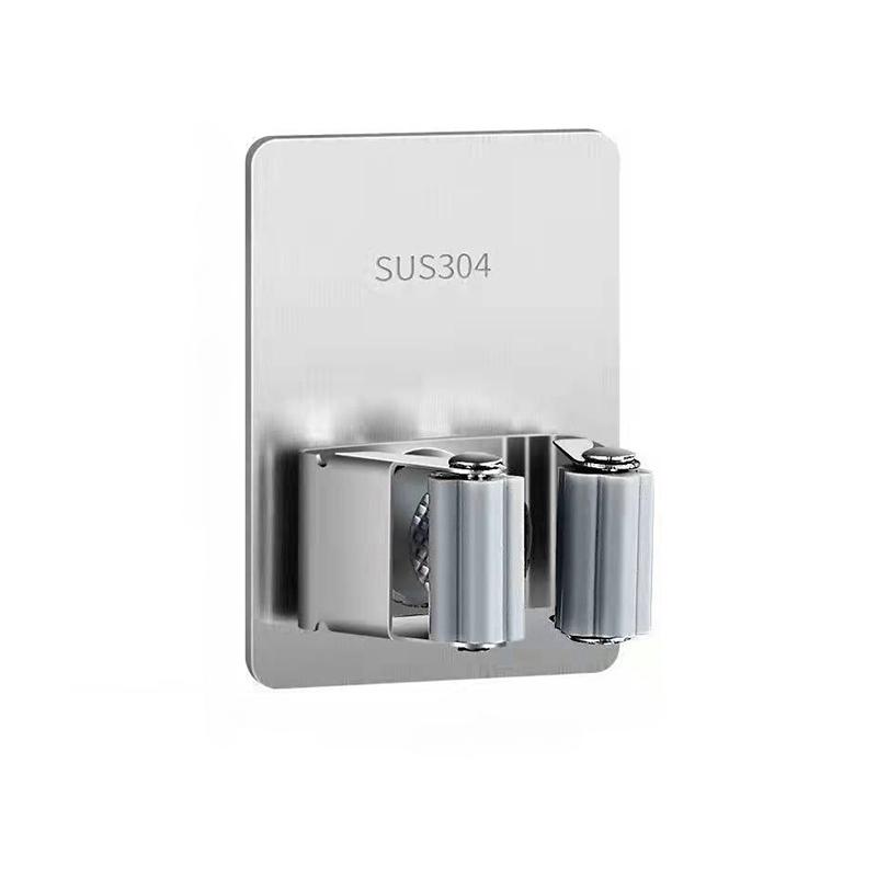 Multi-Purpose Hooks Adhesive Wall Hanging Mop Rack Broom Hanger Hook Kitchen Bathroom Organization Home Organizer Accessories