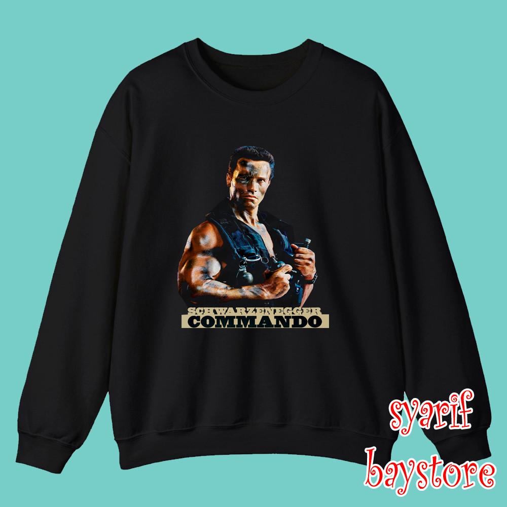 Arnold Commando Black Size S3XL Unisex T-Shirt S