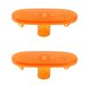    Side Marker Light Lens ABS   Direct Replacement On Installation Compatible with      6 2006 2018 2PCS Set 