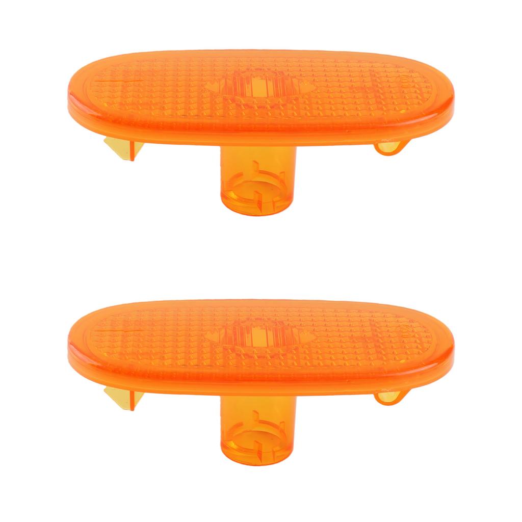 Side Marker Light Lens ABS Direct Replacement On Installation Compatible with 6 2006 2018 2PCS Set