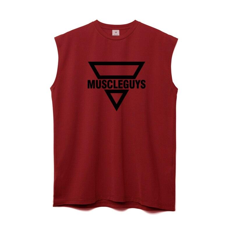 Muscleguys Siatkowa szybkoschnąca Koszulka bez rękawów do kulturystyki Męska Markowa Odzież na siłownię Koszulka bez rękawów na trening Męska Letnia Koszulka do fitnessu Koszulki sportowe