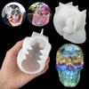 DIY Silikon Harz Gießform 3D Totenkopf Kopf Epoxid Handwerk Form Werkzeug