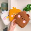 Cute Plush Sanitary Pad Storage Bag Portable Makeup Lipstick Key Earphone Pouch