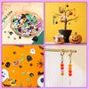 Halloween Clay Beads Kit Friendship Black Letter Bracelet Making Kit with Varieties of Charms for Jewelry Making DIY Crafts