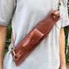 Tragbare Scheide aus PU-Leder für feststehendes Messer, Outdoor-Aufbewahrungstasche, Messerholster mit Umhängegurt