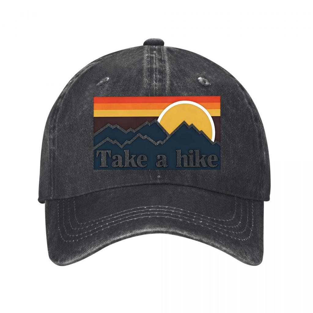 Vintage Take A Hike Cap For Hiking Outdoor Washed Baseball Cap