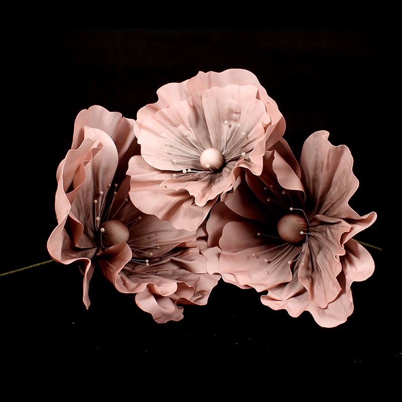 Wedding Aisle Floral Decorations: Foam, Silk, and Mesh Flower Arrangements