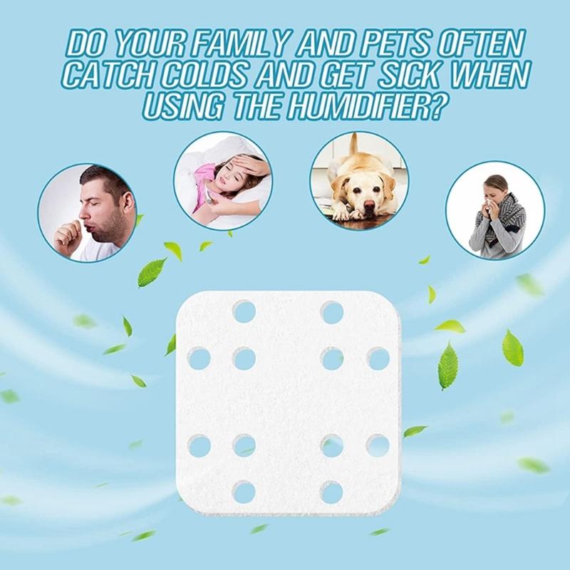 20Pcs Humidifier Mineral Absorption Pads Descaling Pads for LV600HH LV600S Warm and Cool Mist Humidifiers Filter Pad