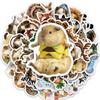 50 Cute Transformed Guinea Pig Stickers Cute Pet Guinea Pig Cartoon Stickers Hand Account Water Cup Waterproof Decorative Stickers