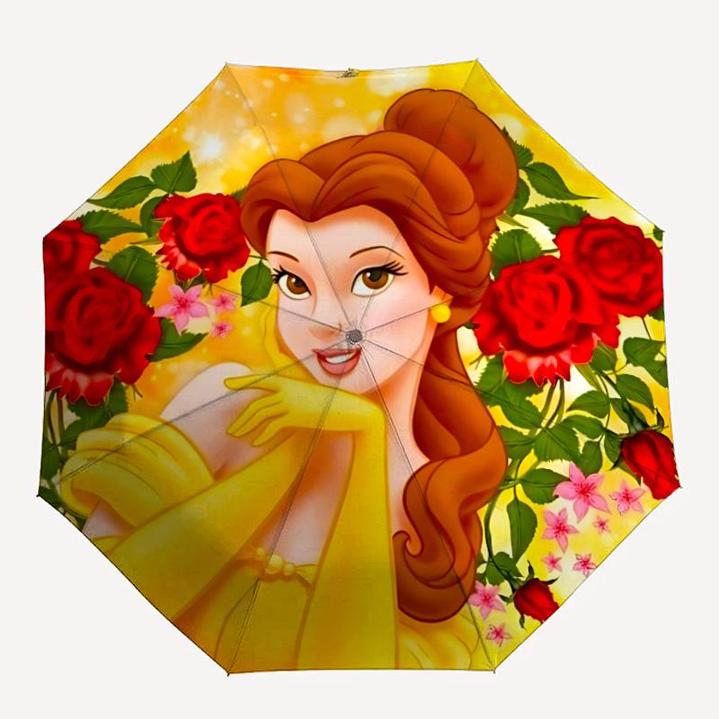 

1pc Belle, Princess Automatic Umbrella 8-Bone Design Compact Gear for Outdoor Travel,Perfect Gift for Friends Birthdays yy250815055