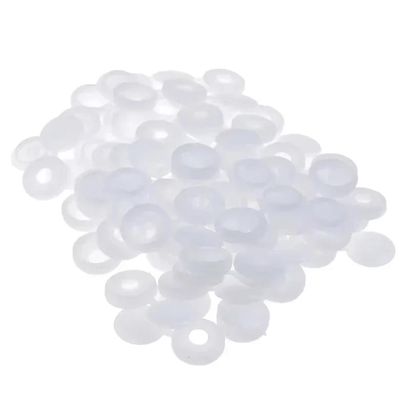 

50 шт./пакет практичный шарнирный пластиковый винт складной защелкивающийся защитный колпачок кнопка гайки крышка болты защита мебель декор