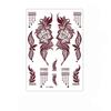 Red Mehndi Stickers Henna Tattoo Stickers Lace Fake Tattoo Red Henna Tattoo Decals  India Mehndi