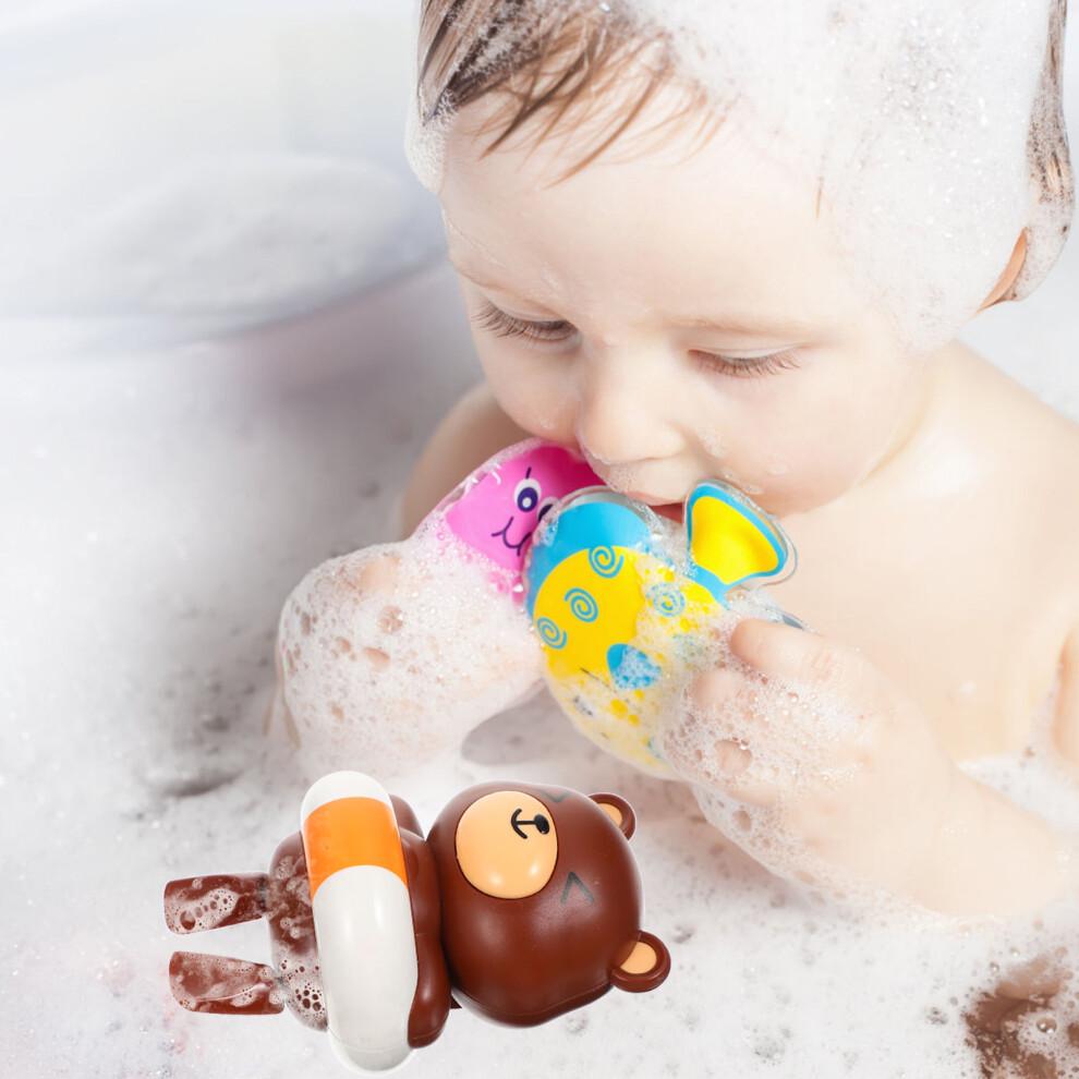 4 Stück Baby Badespielzeug Aufziehbär Braun Kleinkind Wasserspielzeug