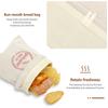 2 Pcs Bread Bag Reusable Cotton and Beeswax Sourdough Bag Multifunctional Portable Bread Sack for Home Picnic Traveling Daily