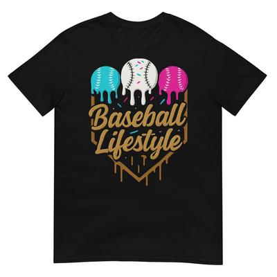 Baseball Lifestyle 101 Apparel Youth Baseball Drip Ice Cream T-Shirt