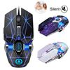 A7 2.4G Wireless Mute Backlit Gaming Portable Rechargeable Mouse for Laptops