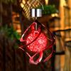1 pz Campanella a Vento Solare a LED da Esterno Luce Pendente Gradiente RGB con Campanella a Vento Solare Argentata e Luce Decorativa a 7 Colori