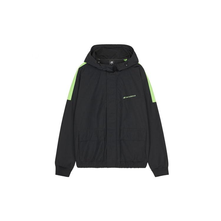 New Balance Men's New Balance hooded Athleisure Casual Sports Jacket Black AMJ03318-BK