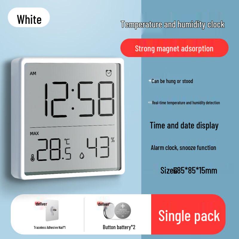 Bodefu HC Digital Indoor Thermometer Hygrometer Clock