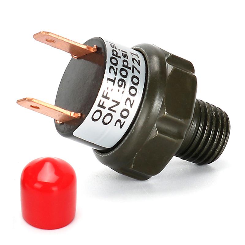 90-120PSI 120-150PSI 150-180PSI New Air Pressure Switch Tank Mount Thread 1/4" NPT 12V/24V For Train Horn Air Horns Repair Part