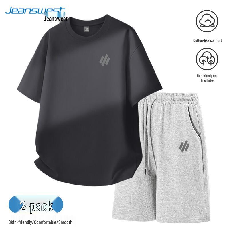 Jeanswest Men s Summer Cotton Casual Sportswear Set M