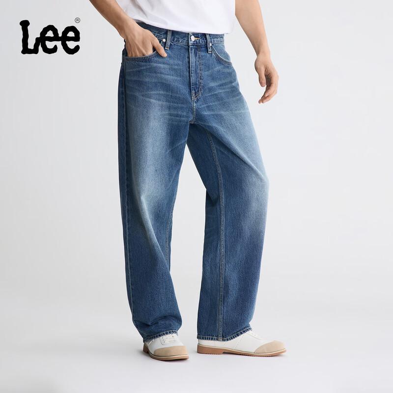 Lee Men s 761 Relaxed Wide-Leg Denim Jeans 33 средний синий