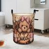 1pc, Teddy Bear Storage Basket, Suitable for Clothing Storage, Cute Teddy Bear Shaped Laundry Basket, Equipped with a Sturdy Handle, Lightweight Room 