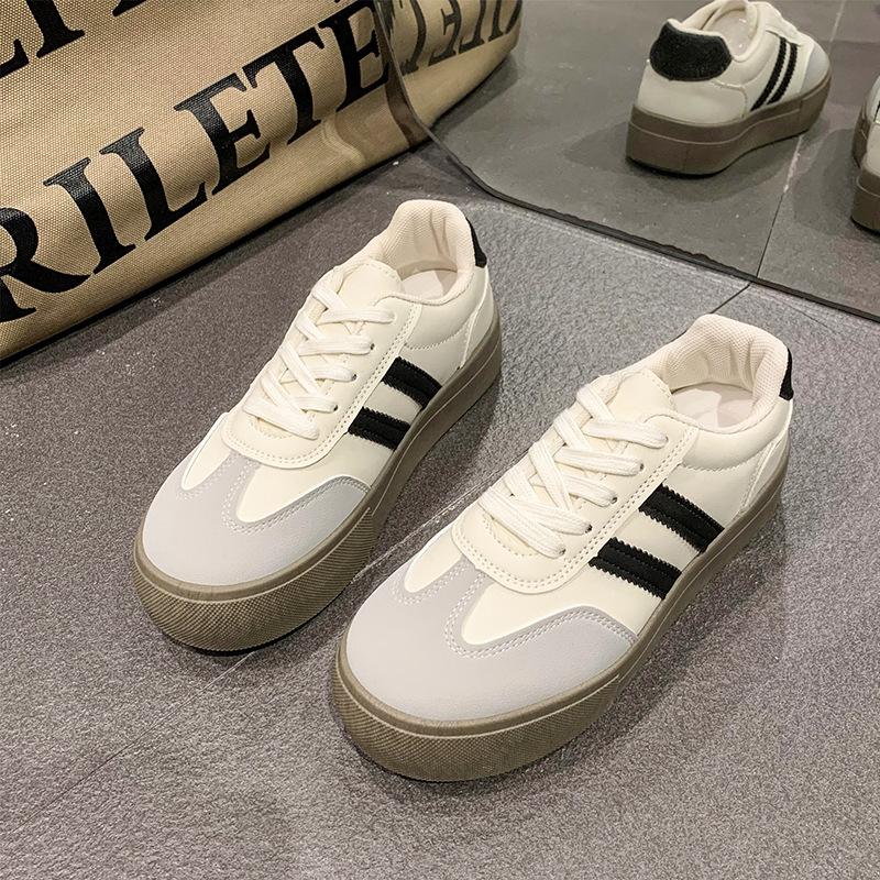 Hot German training shoes women's shoes 2025 new spring and autumn platform white shoes retro Forrest Gump shoes casual sports board shoes