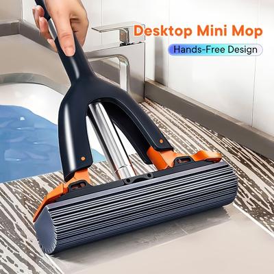 Mini-Schwammwischer Freihändiger Auspresswischer Tragbares Desktop-Reinigungsbürstenwerkzeug für Badezimmer Küche