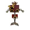 Handmade Zodiac Design Steampunk Robot Alloy Necklace Pendant Wooden Keychain Charm Unisex Phone Chain Accessory