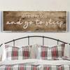 Frameless Vintage "Give It to God and Go to Sleep" Inspirational Verse Wall Art Poster - Suitable for Bedroom, Kitchen, Living Room Home Decor