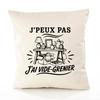 Cushion Cover I Can't I Have Garage Sale I Can't Minimalist | Cotton Canvas Fairtrade 305 G/m² Invisible Zip Size 50×50